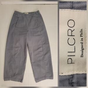 Pilcro Anthropologie Chino Pants Sz 2XS Pull On Straight Balloon Leg High Rise